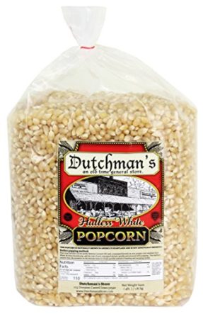 Dutchman’s Popcorn – Small Hulless White Popcorn Kernels – Four Pound ...