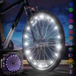 Activ Life Bike Light for Wheels (1 Tire, White) Popular Summer Ideas for Girls & Fun Gift Ideas for Him and Her- Popular Bicycle Decorations for Safety & Style -Bright LED Bulbs for Cool Night Rides