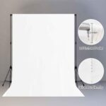 LYLYCTY White Screen Backdrop for Photography 5x7ft Zoom Meeting, Game Live Steaming and Photo Studio Shooting Props KLY06