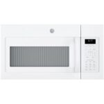 GE JVM6175DKWW 1.7 Cu. Ft. Over-the-Range Sensor Microwave Oven White Bundle with 2 YR CPS Enhanced Protection Pack