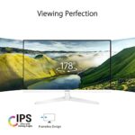 ASUS VY279HE-W 27” 1080P Monitor – White, Full HD, 75Hz, IPS, Adaptive-Sync/FreeSync, Eye Care Plus, Color Augmentation, Rest Reminder, HDMI, VGA, Frameless, VESA Wall Mountable