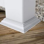 Barrette Outdoor Living 73045041 Low Profile Base Trim Vinyl Rail, White